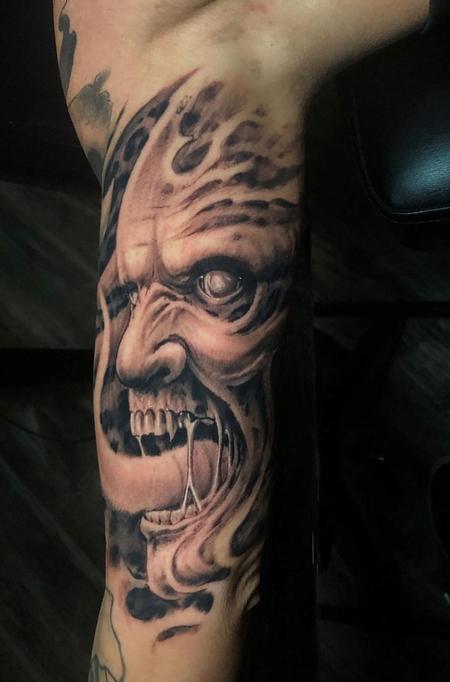 Tattoos - Oak Adams Freehand Monster - 144523